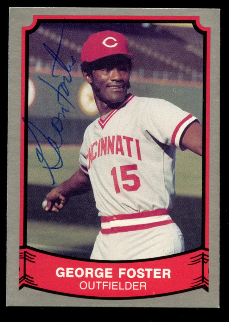 George Foster #173 signed autograph auto 1989 Pacific Legends Baseball Card