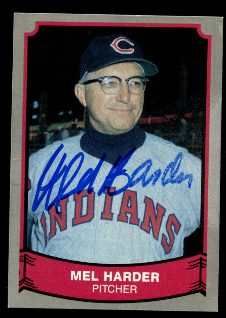 Mel Harder #205 signed autograph auto 1989 Pacific Legends Baseball Trading Card