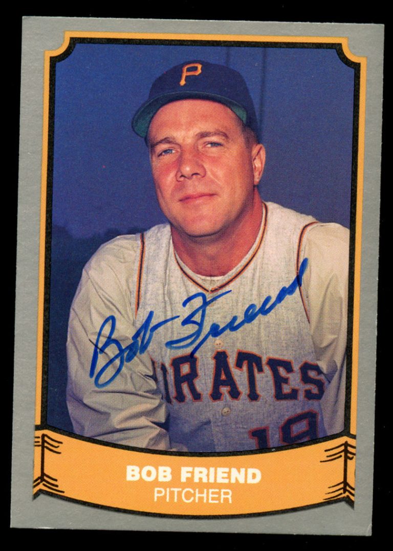 Bob Friend #78 signed autograph auto 1988 Pacific Legends Baseball Trading Card