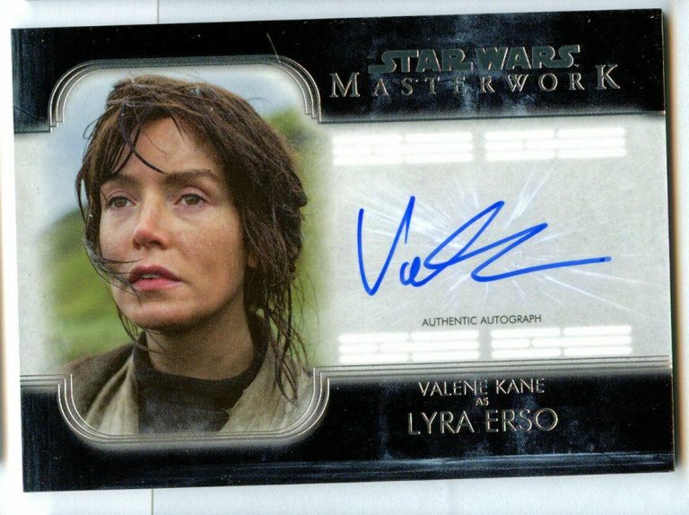 Lyra Erso A-VK Topps 2020 Star Wars Masterwork Valene Kane Auto Signed Autograph
