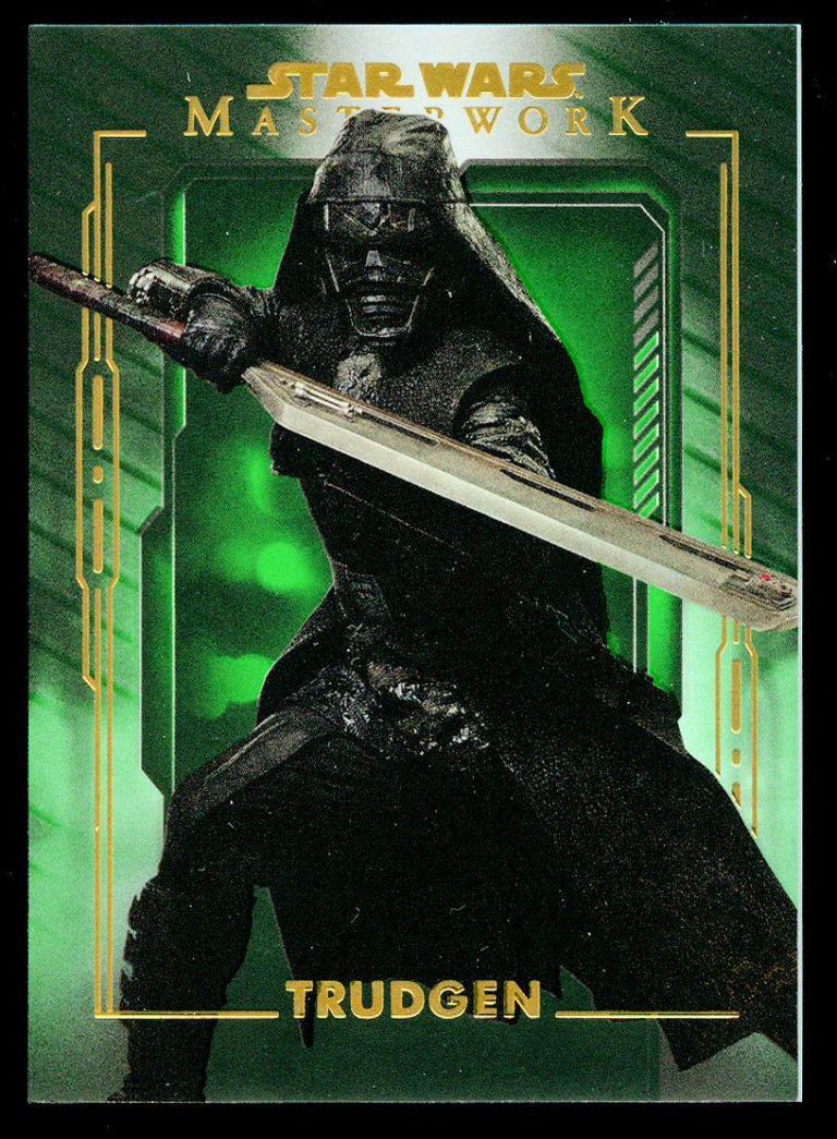 Trudgen #42 Topps 2020 Star Wars Masterwork Green Parallel Trading Card 63/99