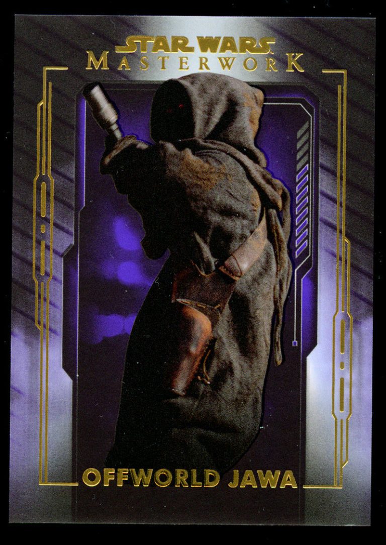 Offworld Jawa #19 Topps 2020 Star Wars Masterwork Purple Parallel Card 37/50