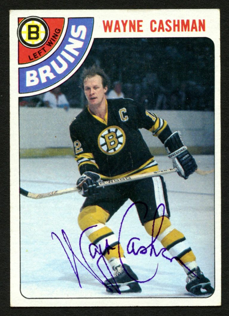 Wayne Cashman #124 signed autograph auto 1978-79 Topps Hockey Trading Card