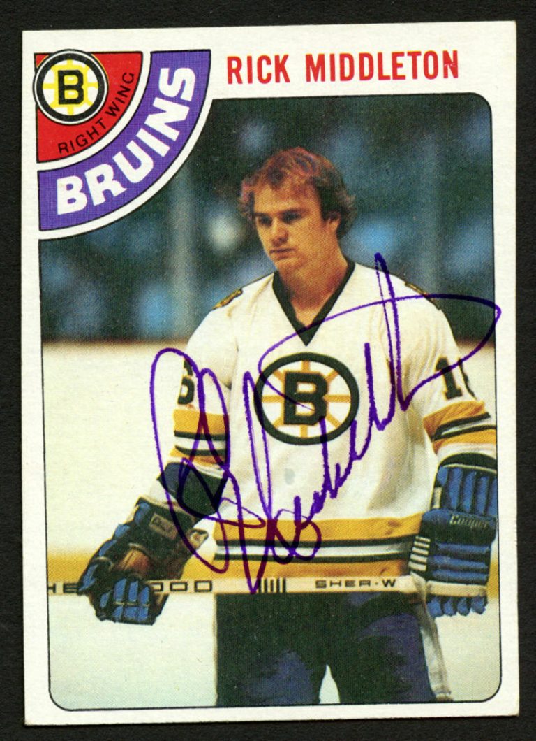 Rick Middleton #113 signed autograph auto 1978-79 Topps Hockey Trading Card