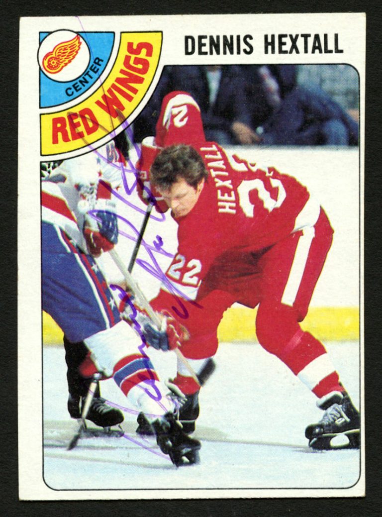 Dennis Hextall #48 signed autograph auto 1978-79 Topps Hockey Trading Card
