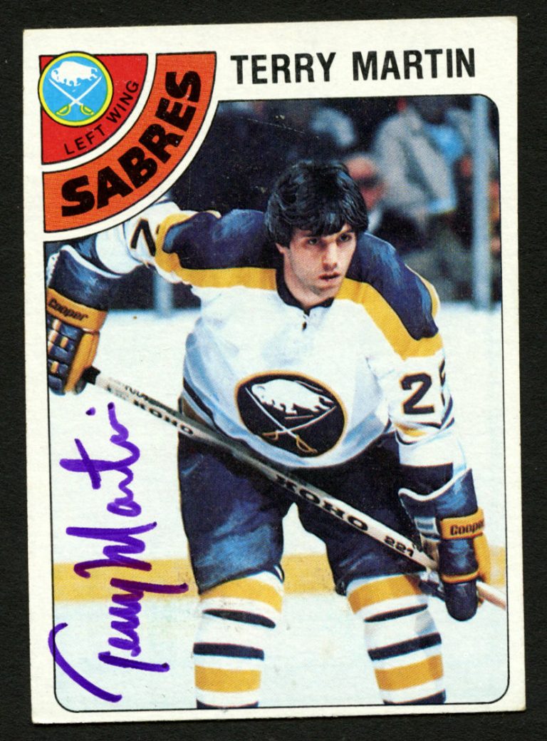 Terry Martin #118 signed autograph auto 1978-79 Topps Hockey Trading Card