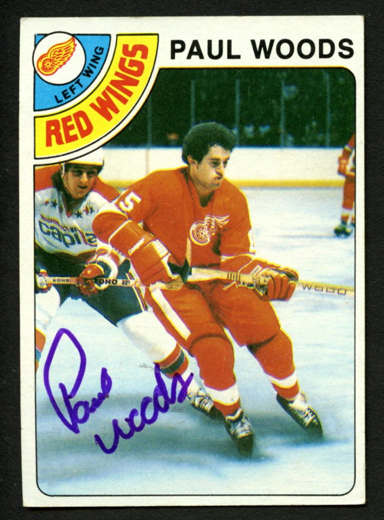Paul Woods #159 signed autograph auto 1978-79 Topps Hockey Trading Card