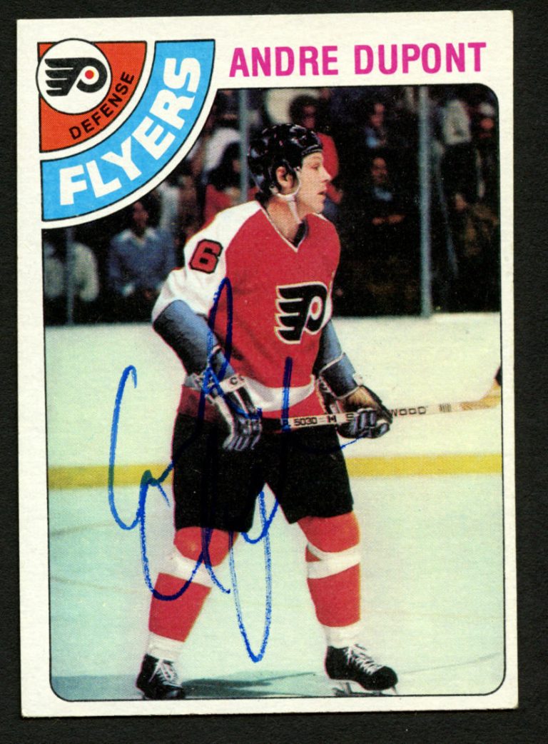 Andre Dupont #98 signed autograph auto 1978-79 Topps Hockey Trading Card