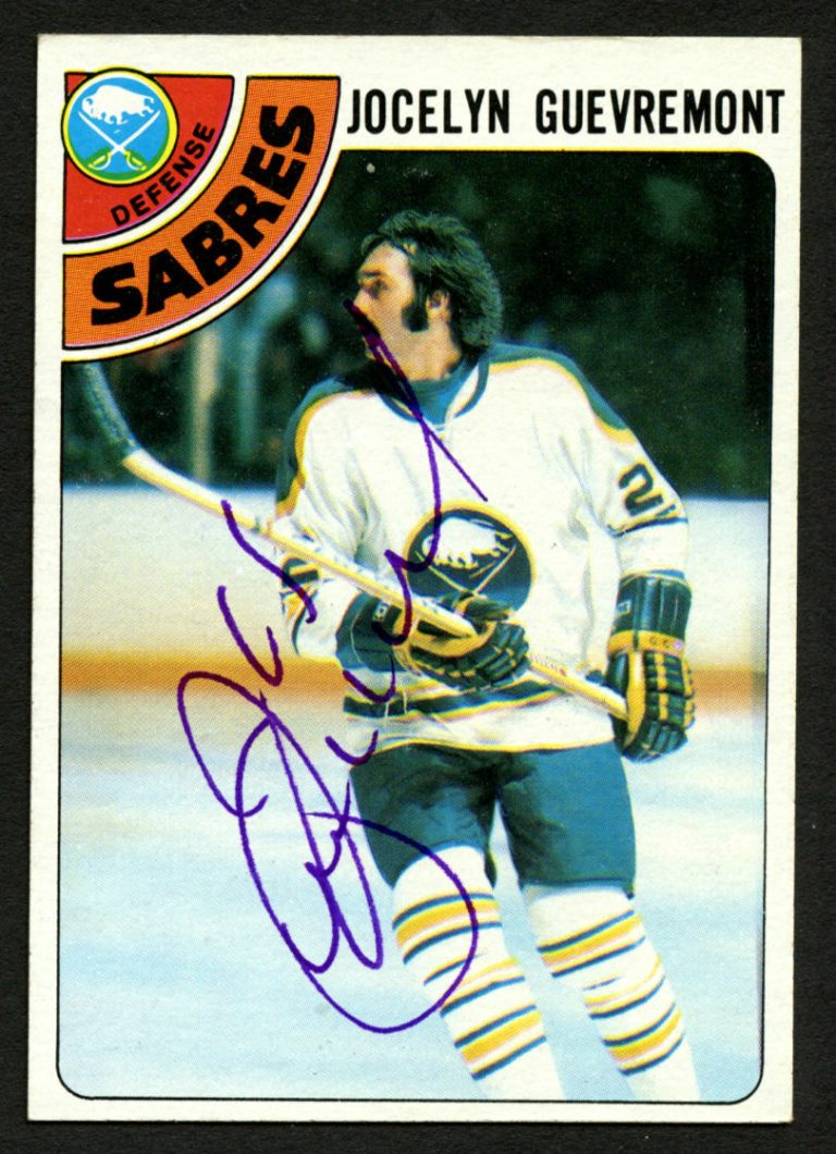 Jocelyn Guevremont #94 signed autograph auto 1978-79 Topps Hockey Trading Card