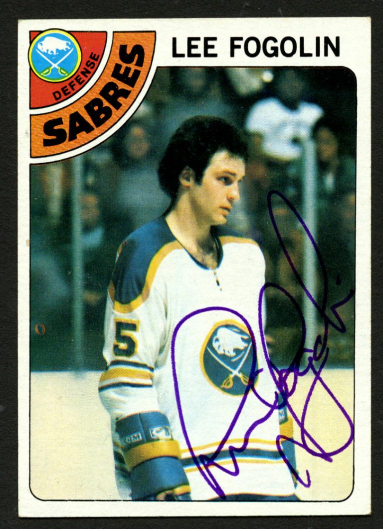 Lee Fogolin #27 signed autograph auto 1978-79 Topps Hockey Trading Card
