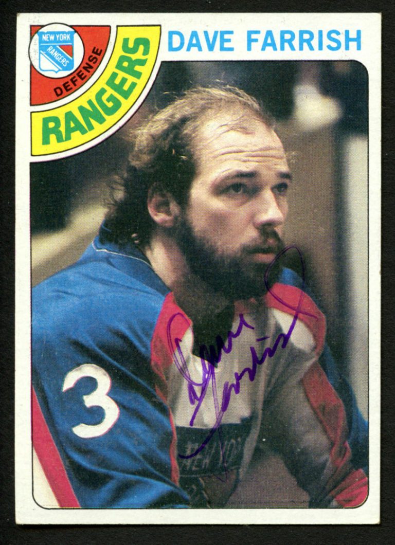 Dave Farrish #41 signed autograph auto 1978-79 Topps Hockey Trading Card