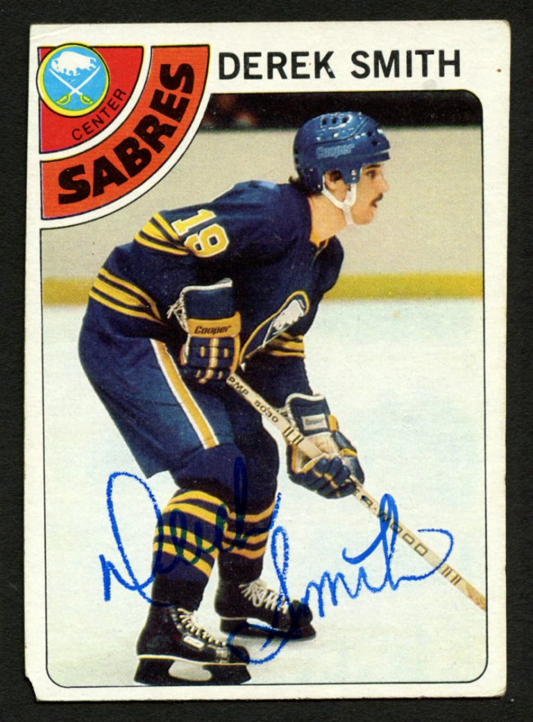 Derek Smith #222 signed autograph auto 1978-79 Topps Hockey Trading Card