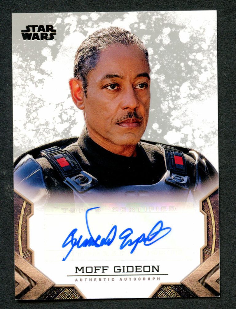 Giancarlo Esposito Moff Gideon A-GE signed auto 2020 Topps Star Wars Mandalorian