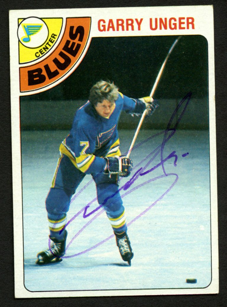 Garry Unger #110 signed autograph auto 1978-79 Topps Hockey Trading Card