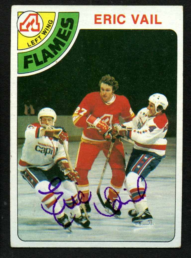 Eric Vail #129 signed autograph auto 1978-79 Topps Hockey Trading Card