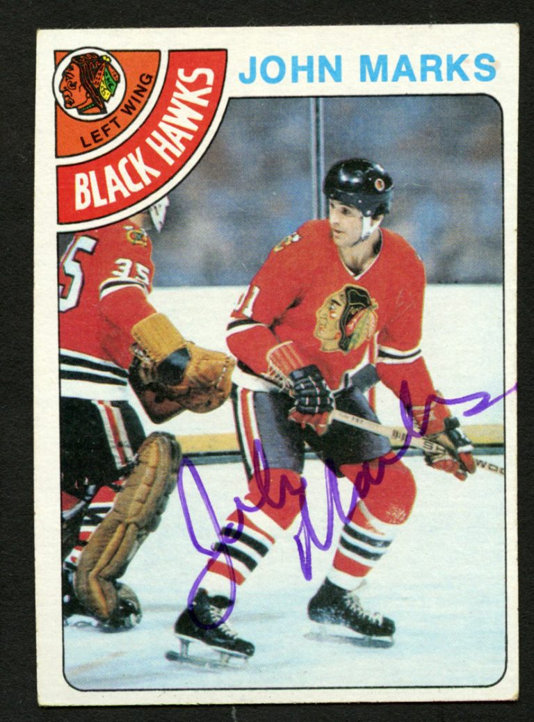 John Marks #157 signed autograph auto 1978-79 Topps Hockey Trading Card
