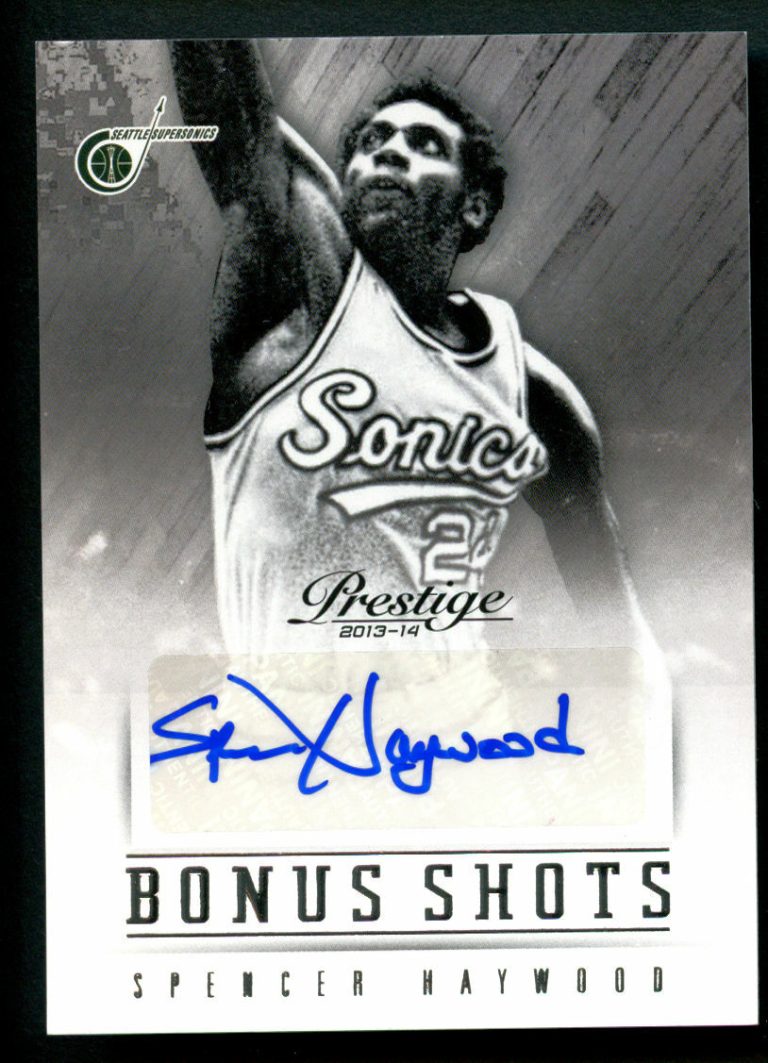 Spencer Haywood #96 signed autograph auto 2013-14 Panini Prestige Bonus Shots