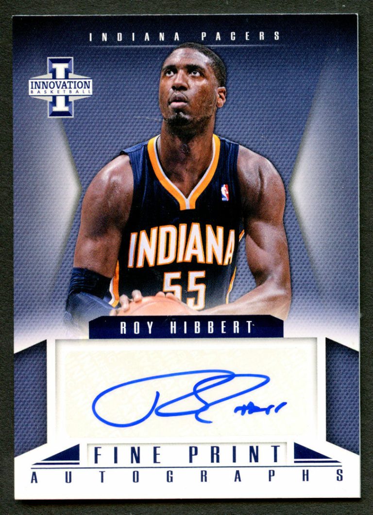 Roy Hibbert #47 signed autograph auto 2012-13 Innovation Basketball Fine Print