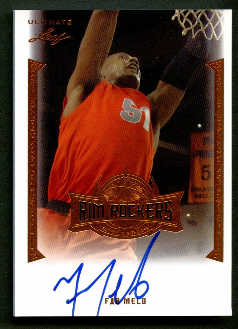 Fab Melo RR-FM1 signed autograph auto 2012 Leaf Ultimate Rim Rockers Basketball