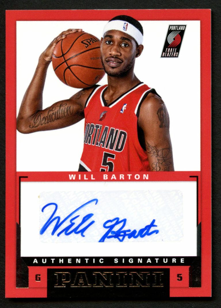 Will Barton #48 signed autograph auto 2012-13 Panini Basketball Trading Card