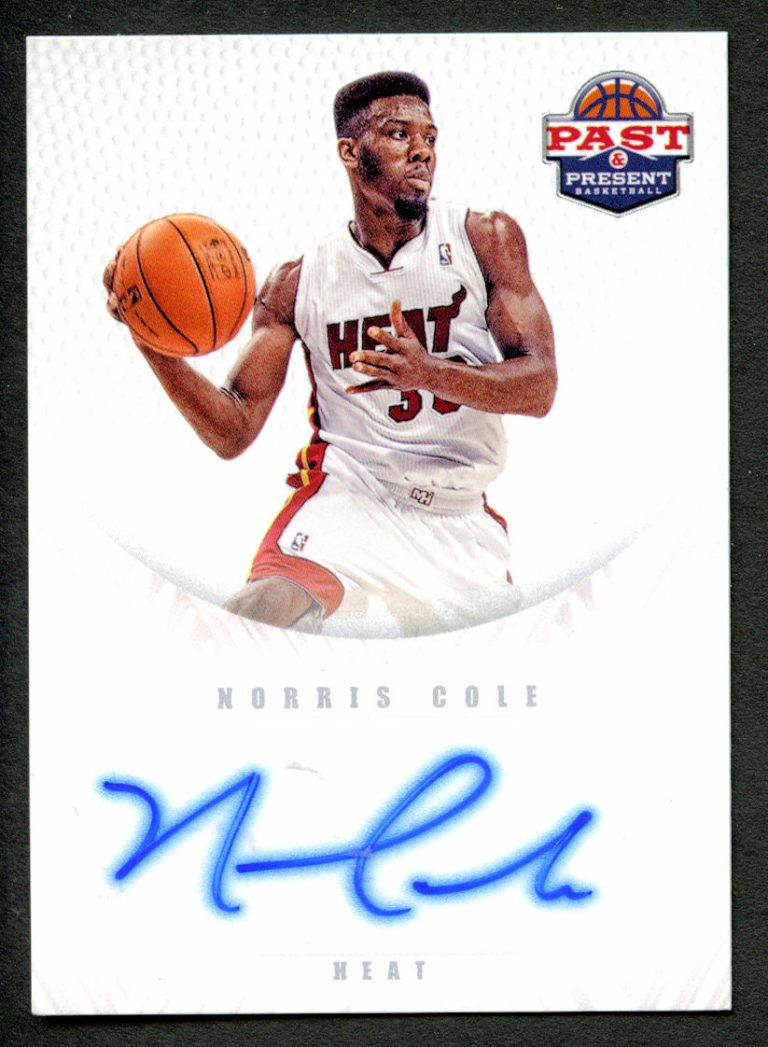 Norris Cole #6 signed autograph auto 2012 Panini Past & Present Basketball Card