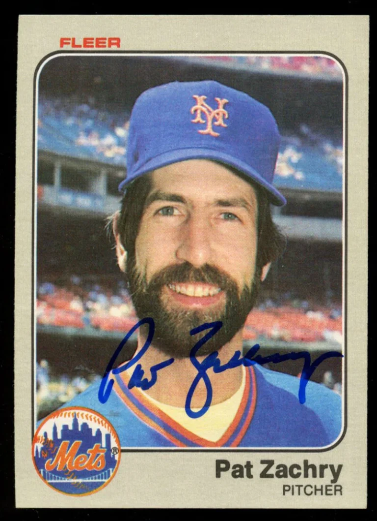 Pat Zachry #561 signed autograph auto 1983 Fleer Baseball Trading Card