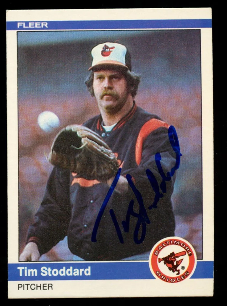Tim Stoddard #23 signed autograph auto 1984 Fleer Baseball Trading Card