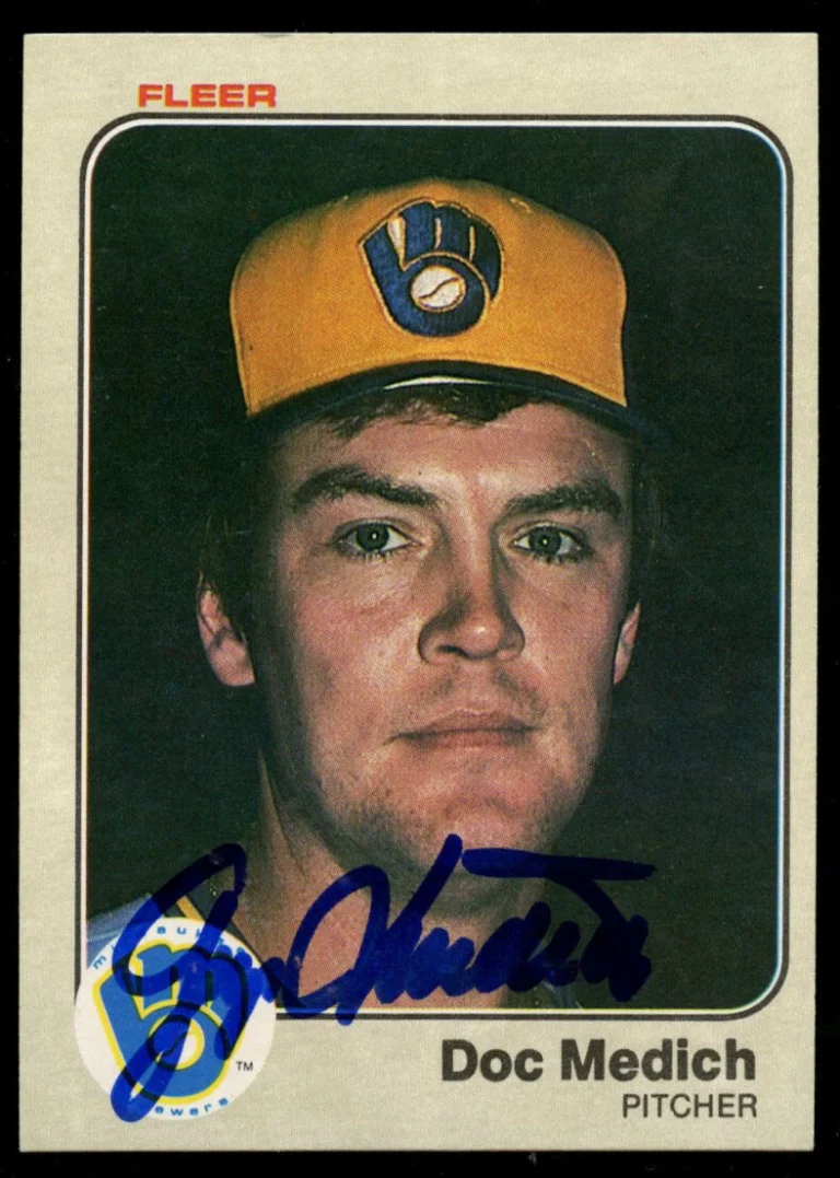 Doc Medich #39 signed autograph auto 1983 Fleer Baseball Trading Card
