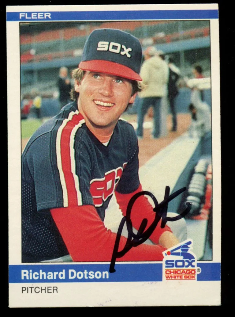 Richard Dotson #56 signed autograph auto 1984 Fleer Baseball Trading Card