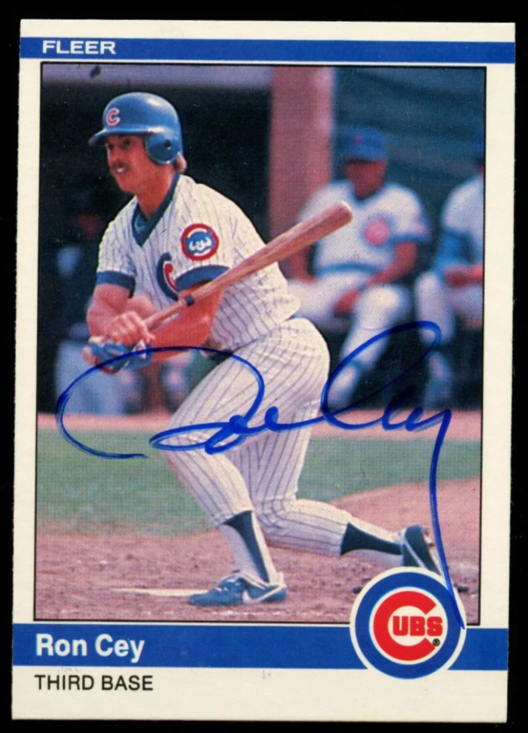 Ron Cey #490 signed autograph auto 1984 Fleer Baseball Trading Card