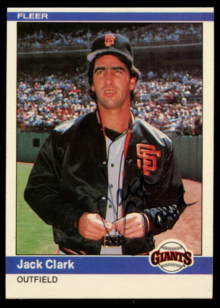 Jack Clark #369 signed autograph auto 1984 Fleer Baseball Trading Card