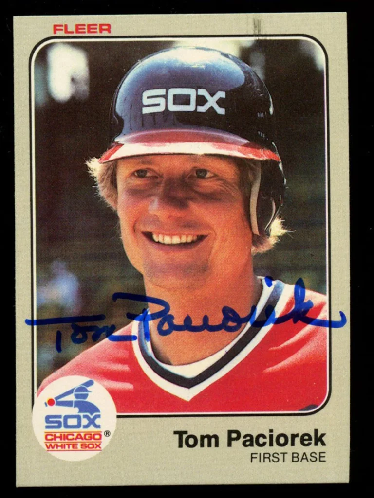 Tom Paciorek #248 signed autograph auto 1983 Fleer Baseball Trading Card