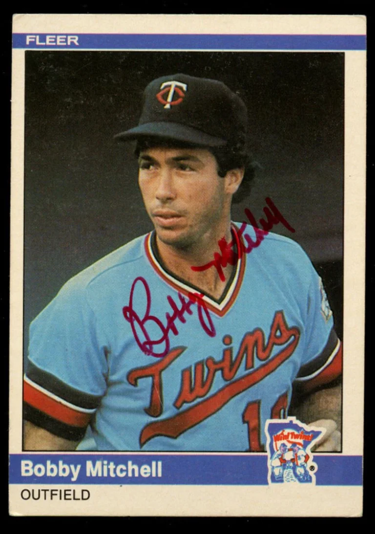 Bobby Mitchell #571 signed autograph auto 1984 Fleer Baseball Trading Card