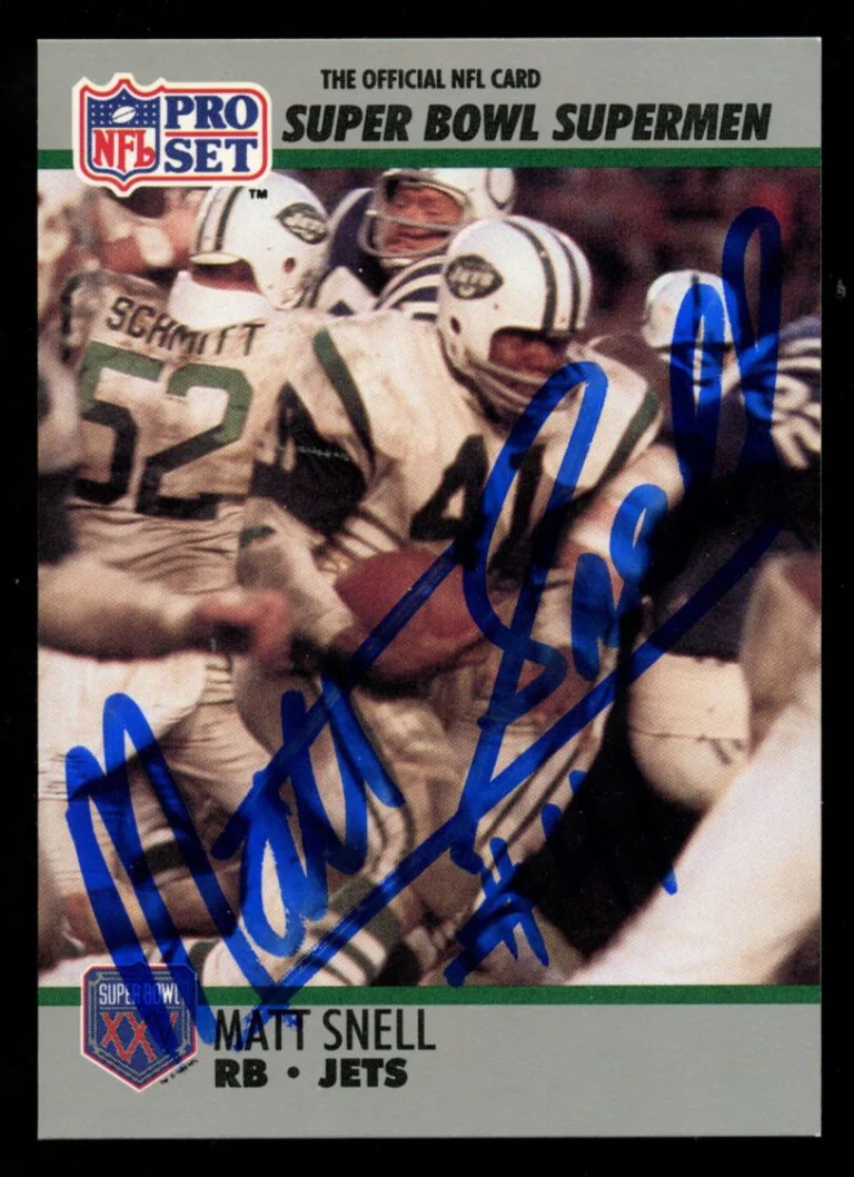 Matt Snell #44 signed autograph auto 1990 Pro Set Football Trading Card