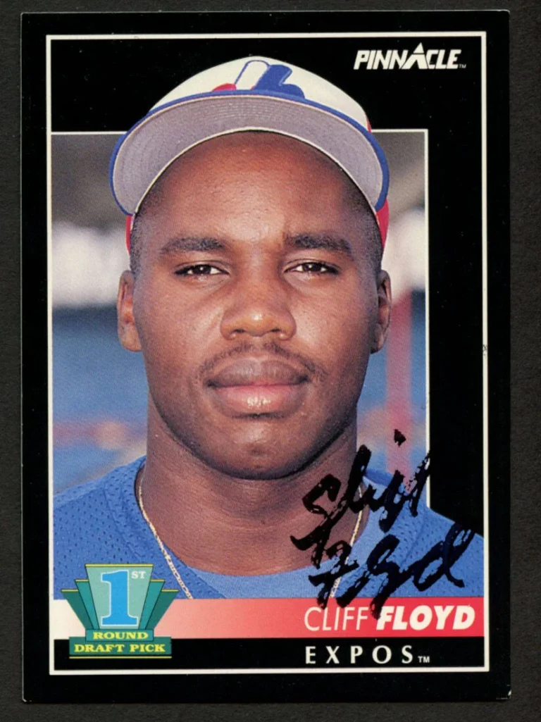 Cliff Floyd #296 signed autograph auto 1992 Pinnacle Baseball Trading Card