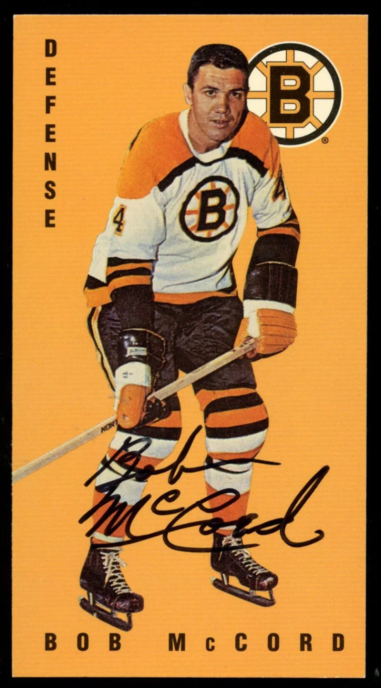 Bob McCord #10 signed autograph auto 1994 Parkhurst Tall Boy Hockey Card