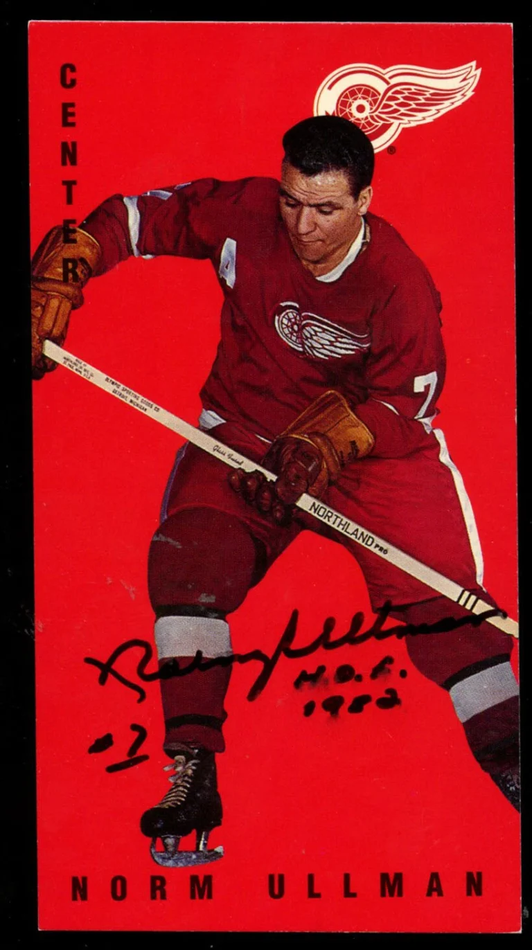 Norm Ullman #58 signed autograph auto 1994 Parkhurst Tall Boy Hockey Card