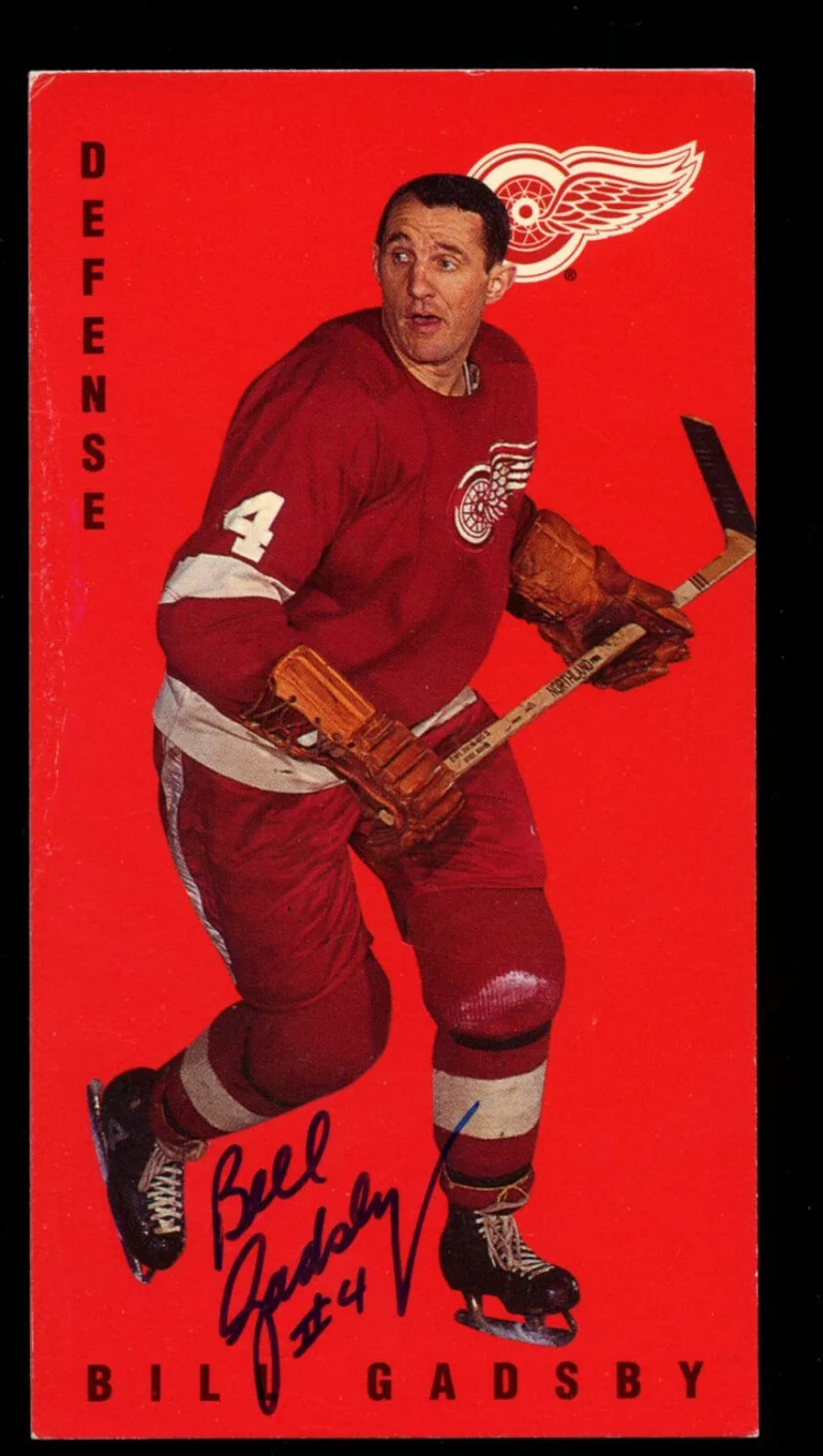 Bill Gadsby #54 signed autograph auto 1994 Parkhurst Tall Boy Hockey Card