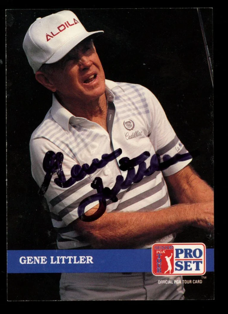 Gene Littler #239 signed autograph auto 1992 Pro Set Golf Trading Card
