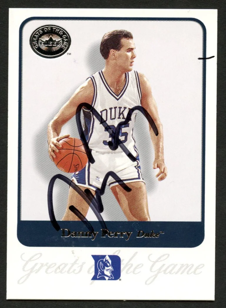 Danny Ferry #16 signed autograph 2001 Fleer Basketball Greats of the Game GOTG