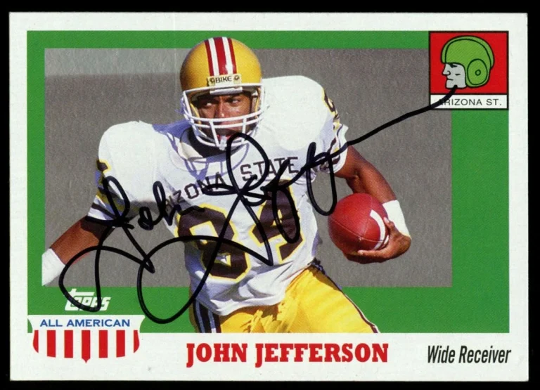 John Jefferson #48 signed autograph auto 2005 Topps All American Football Card