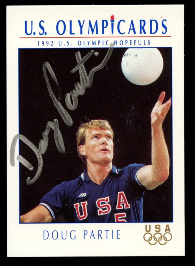 Doug Partie #95 signed autograph auto 1992 Impel U.S. Olympic Hopefuls Card