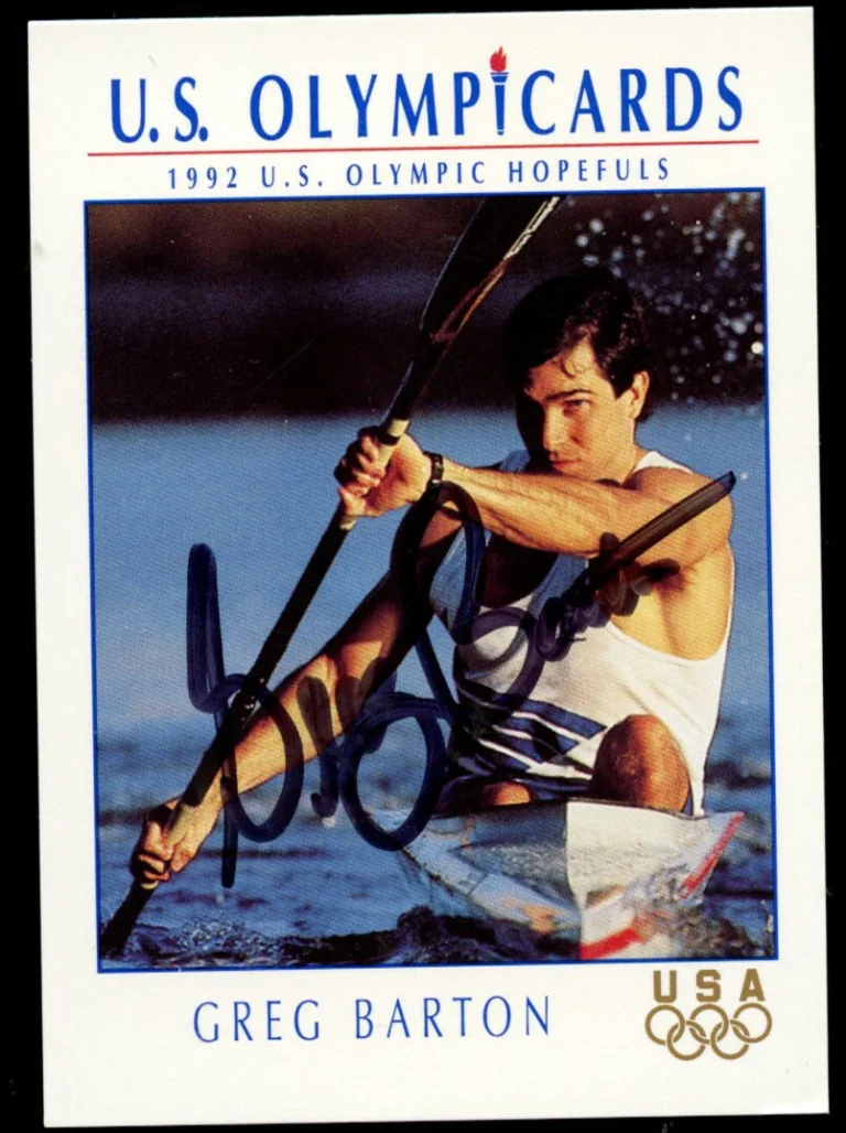 Greg Barton #28 signed autograph auto 1992 Impel U.S. Olympic Hopefuls Card