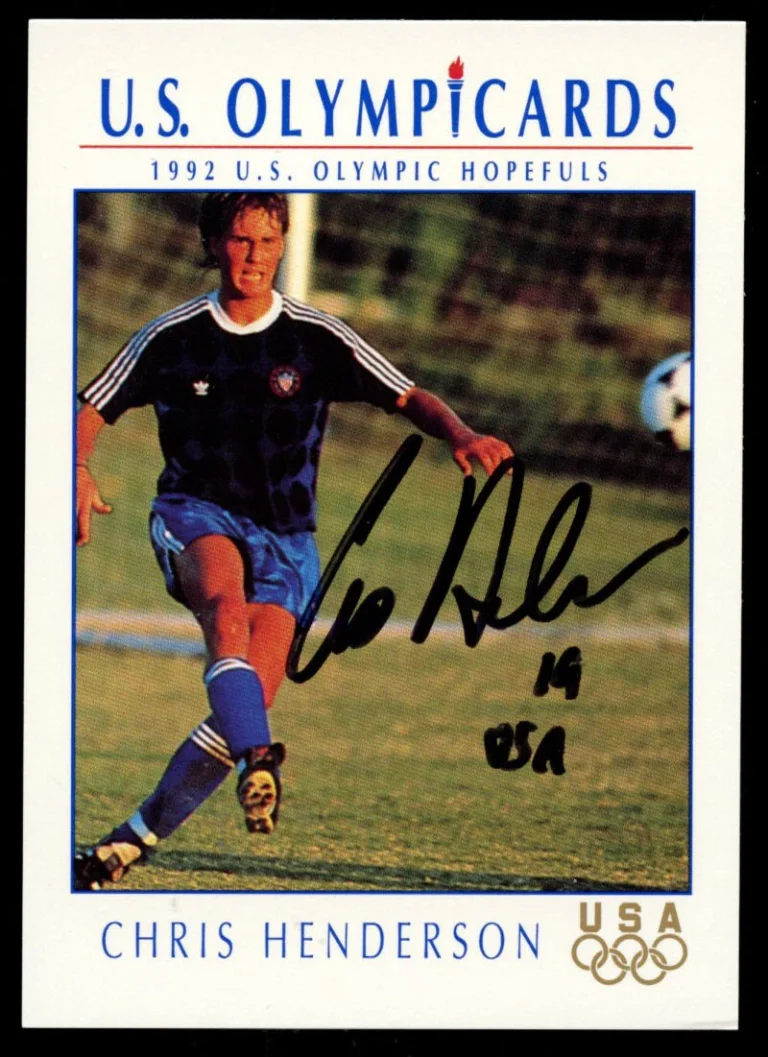 Chris Henderson #67 signed autograph auto 1992 Impel U.S. Olympic Hopefuls Card