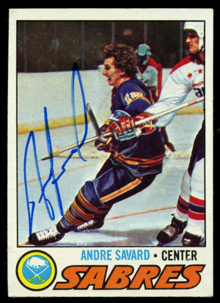 Andre Savard #118 signed autograph auto 1977-78 Topps Hockey Trading Card