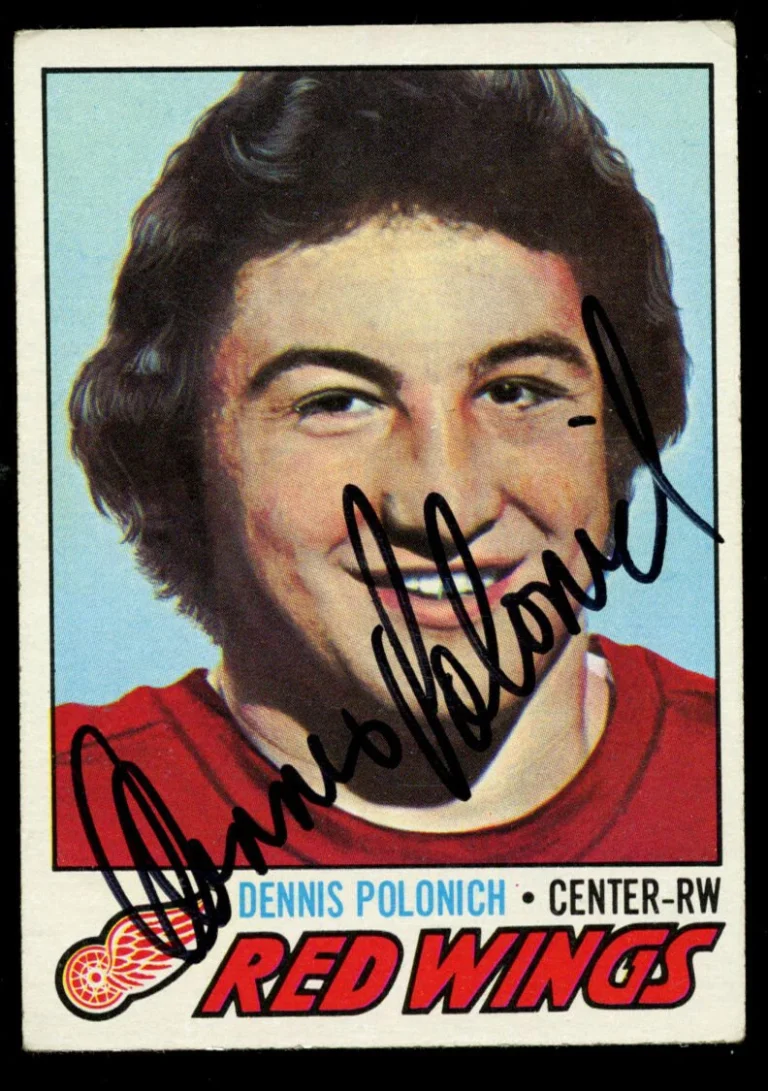 Dennis Polonich #228 signed autograph auto 1977-78 Topps Hockey Trading Card