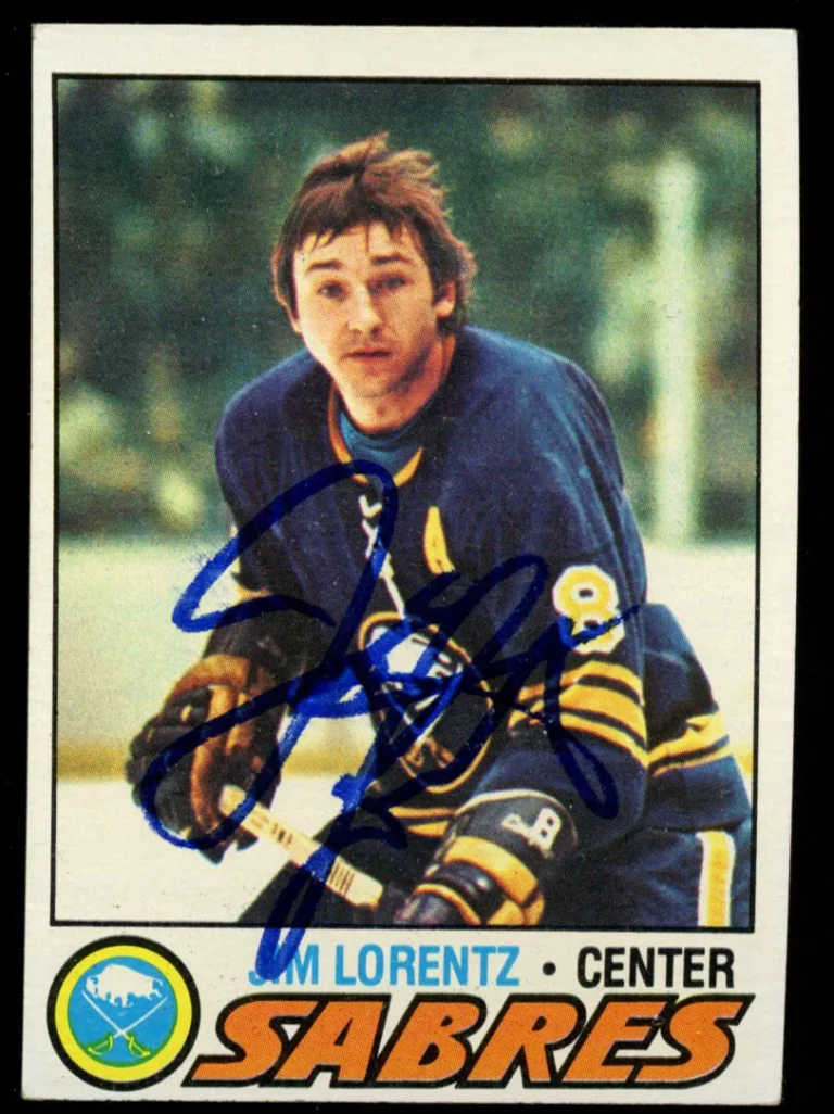 Jim Lorentz #58 signed autograph auto 1977-78 Topps Hockey Trading Card