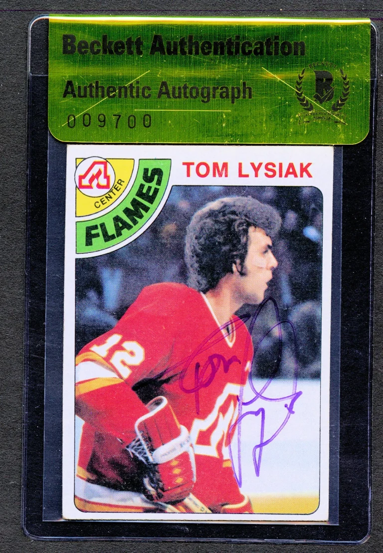 Tom Lysiak (d2016) #97 signed autograph auto 1978-79 Topps Hockey Card BAS