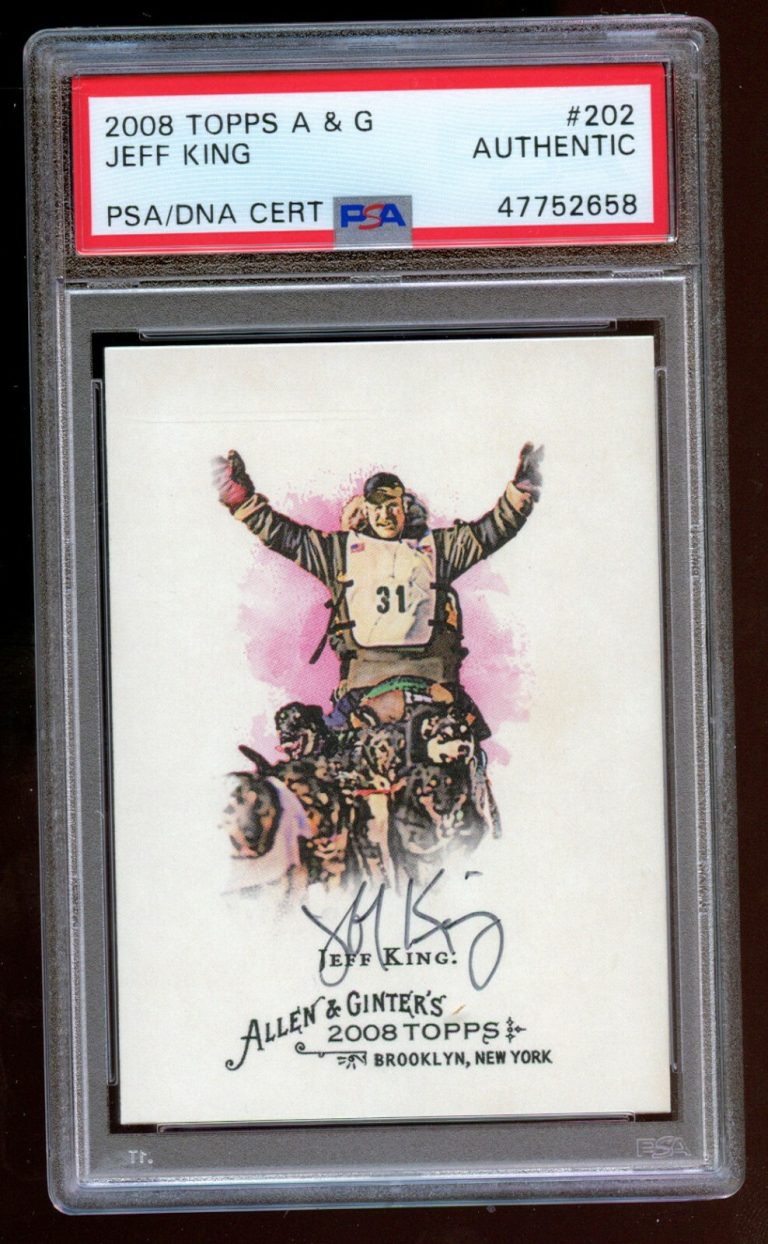 Jeff King #202 signed autograph auto 2008 Topps Allen & Ginter Card PSA Slabbed