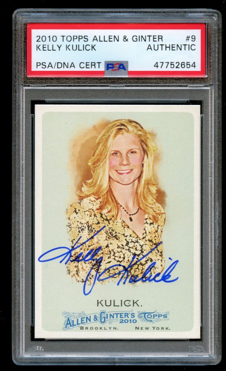 Kelly Kulick #9 signed autograph auto 2010 Topps Allen & Ginter Card PSA Slabbed